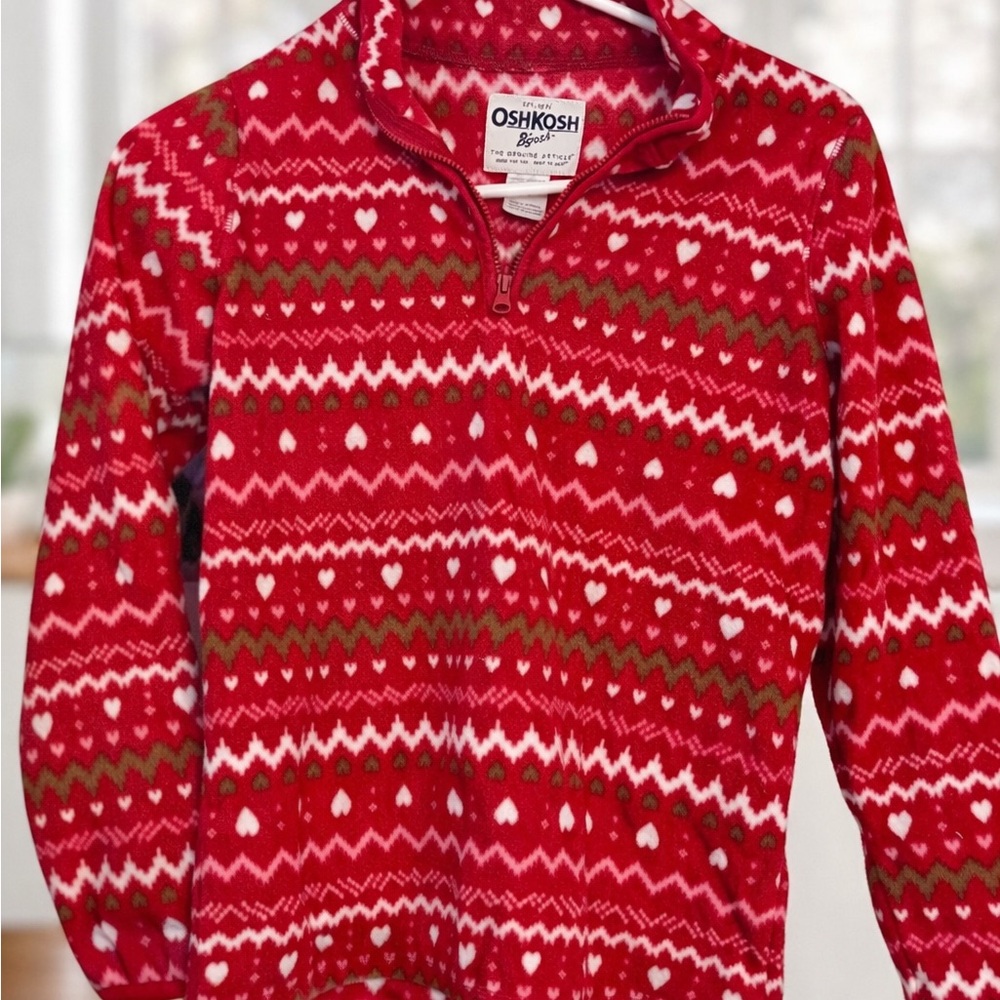 OshKosh B'gosh Red and White hearts. Perfect for the winter!
